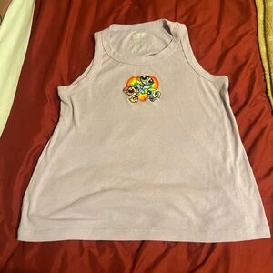 Women's The Powerpuff Girls Graphic Purple Tank Top Size Large